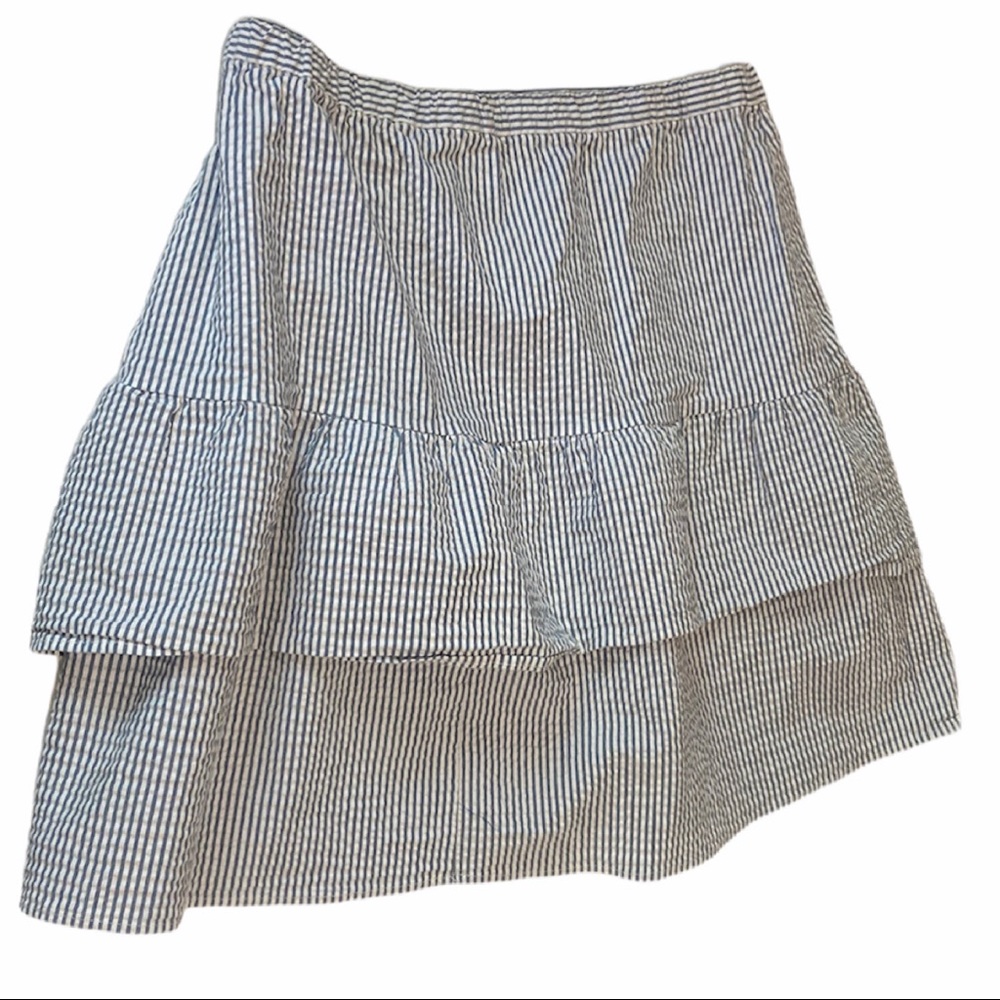 striped layered skirt